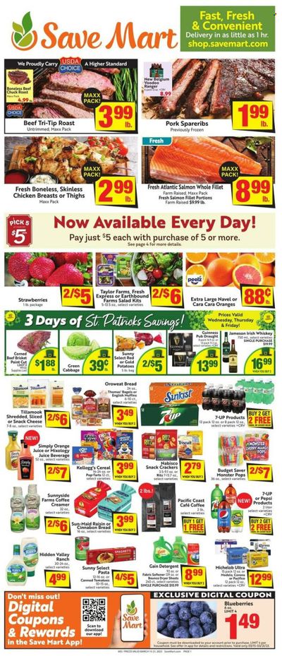 Save Mart (CA, NV) Weekly Ad Flyer Specials March 15 to March 21, 2023