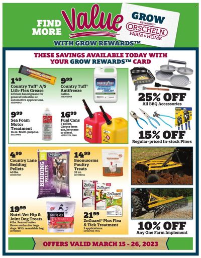 Orscheln Farm and Home (IA, IN, KS, MO, NE, OK) Weekly Ad Flyer Specials March 15 to March 26, 2023