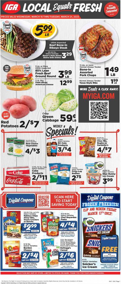 IGA (VA) Weekly Ad Flyer Specials March 15 to March 21, 2023
