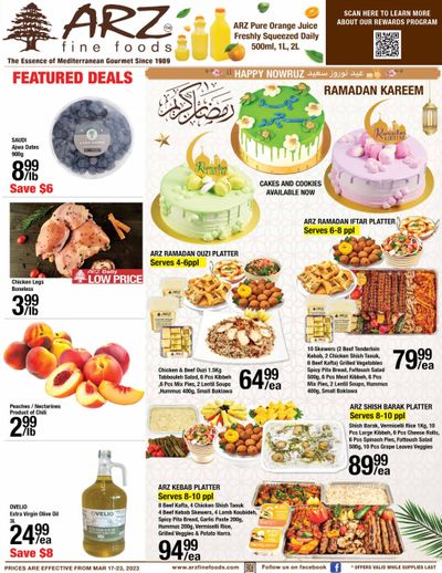 Arz Fine Foods Flyer March 17 to 23