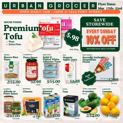 Urban Grocer Flyer March 17 to 23