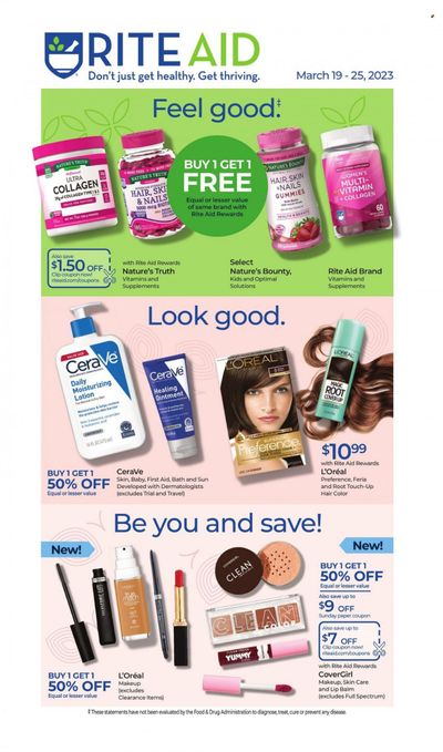 RITE AID Weekly Ad Flyer Specials March 19 to March 25, 2023
