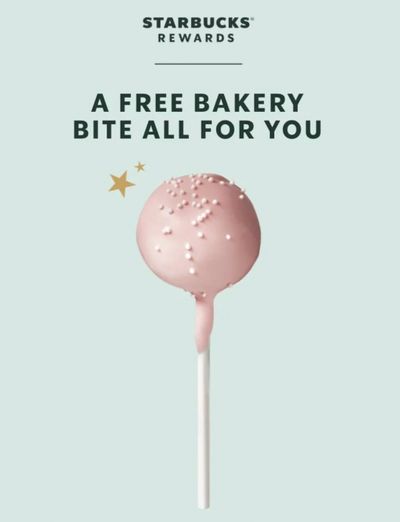 Starbucks Rewards Canada: FREE Bakery Item Today Only