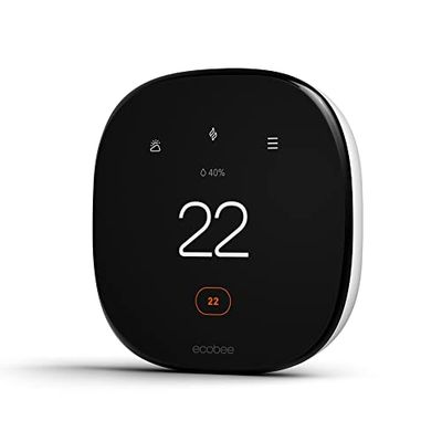 ecobee New 2022! Smart Thermostat Enhanced Works with Alexa & Apple Home Kit, Black $187.74 (Reg $226.37)