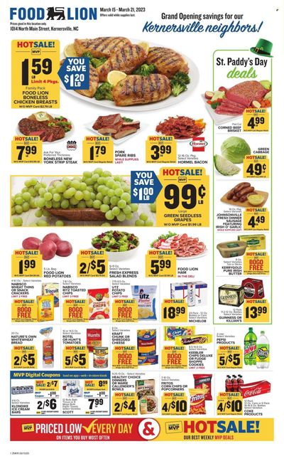 Food Lion (NC) Weekly Ad Flyer Specials March 15 to March 21, 2023
