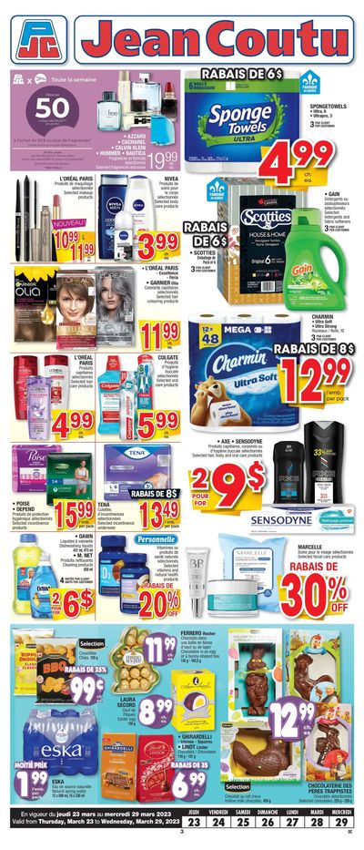 Jean Coutu (QC) Flyer March 23 to 29