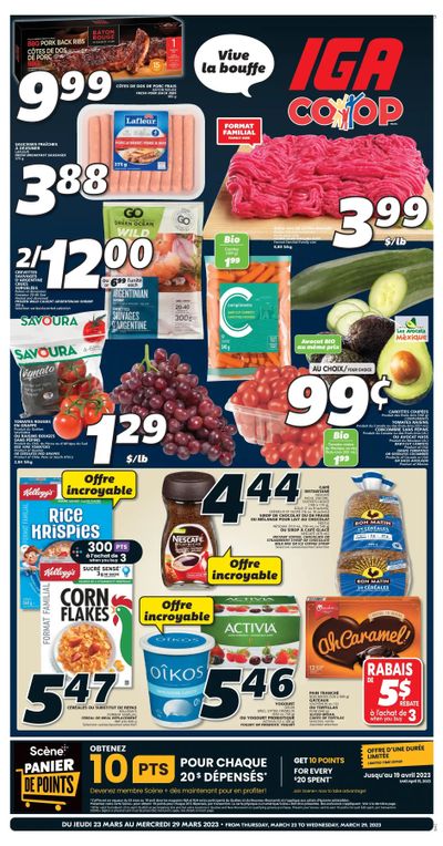IGA (NB) Flyer March 23 to 29