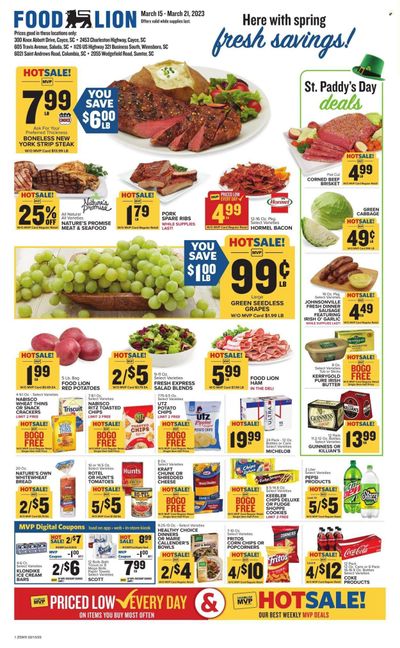 Food Lion (SC) Weekly Ad Flyer Specials March 15 to March 21, 2023