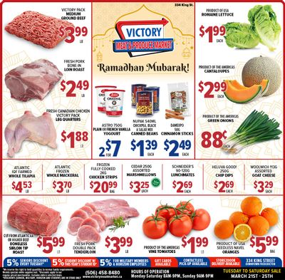 Victory Meat Market Flyer March 21 to 25