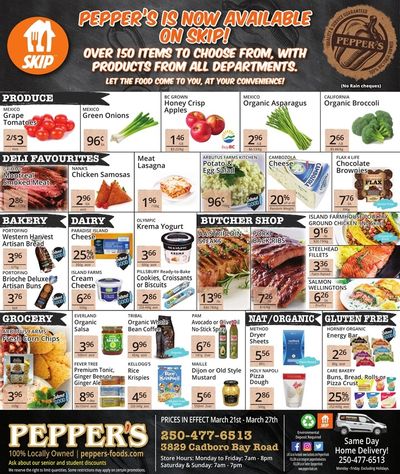 Pepper's Foods Flyer March 21 to 27
