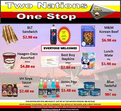 Two Nations One Stop Flyer March 17 to 23