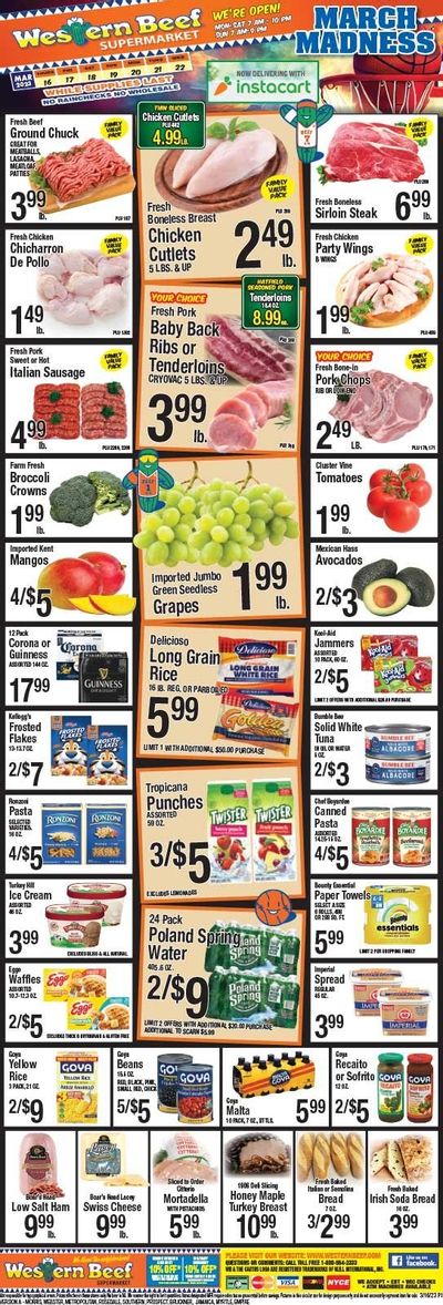 Western Beef (FL, NY) Weekly Ad Flyer Specials March 16 to March 22, 2023