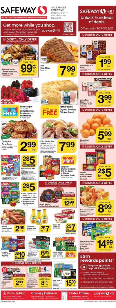 Safeway (DC) Weekly Ad Flyer Specials March 17 to March 23, 2023
