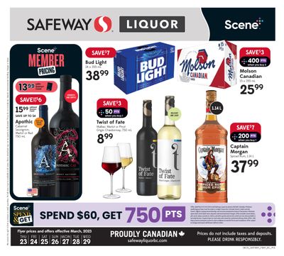Safeway (BC) Liquor Flyer March 23 to 29