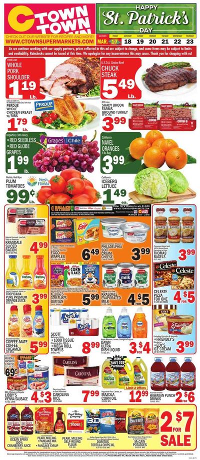 C-Town (CT, FL, MA, NJ, NY, PA) Weekly Ad Flyer Specials March 17 to March 23, 2023