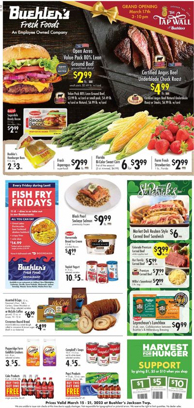 Buehler's (OH) Weekly Ad Flyer Specials March 15 to March 21, 2023