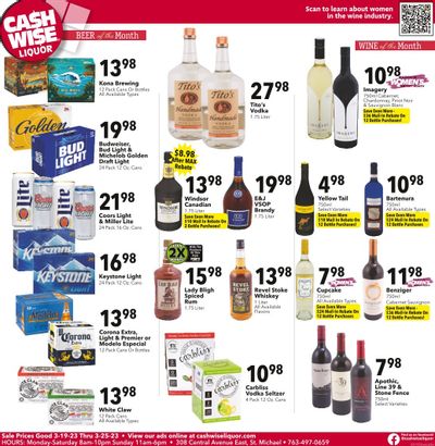Cash Wise Liquor Only (MN) Weekly Ad Flyer Specials March 19 to March 25, 2023