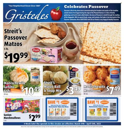 Gristedes (NY) Weekly Ad Flyer Specials March 17 to April 13, 2023