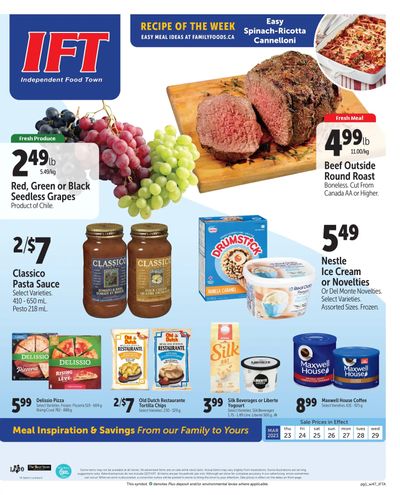 IFT Independent Food Town Flyer March 23 to 29