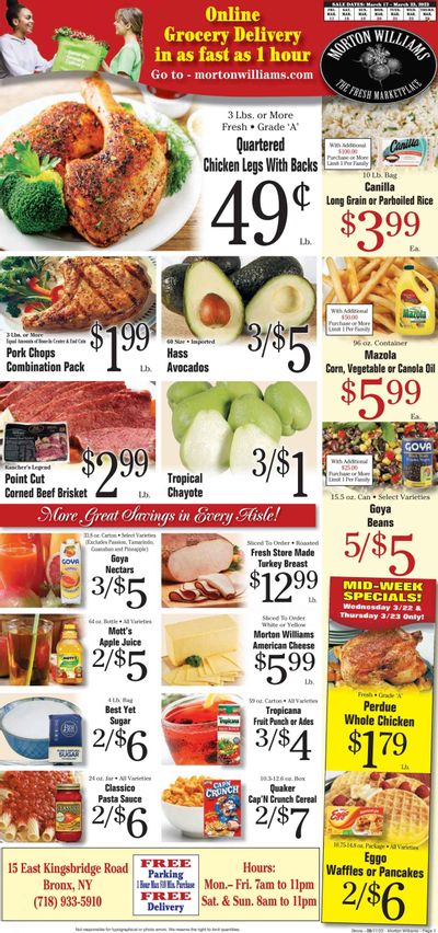 Morton Williams (NY) Weekly Ad Flyer Specials March 17 to March 23, 2023