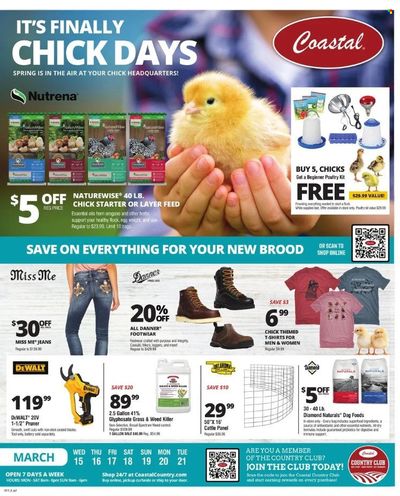 Coastal Farm & Ranch Weekly Ad Flyer Specials March 15 to March 21, 2023