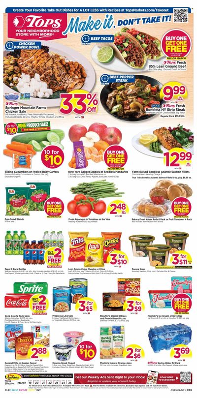 Tops Weekly Ad Flyer Specials March 19 to March 25, 2023