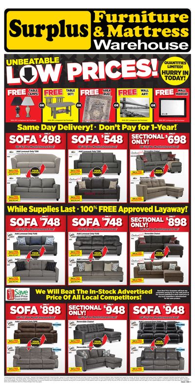 Surplus Furniture & Mattress Warehouse (Kingston) Flyer April 30 to May 18