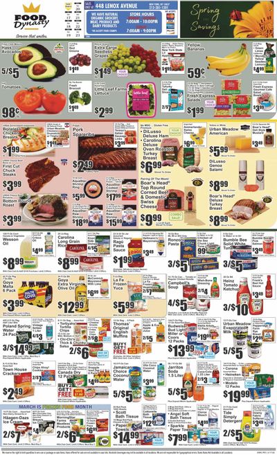 Food Dynasty (NY) Weekly Ad Flyer Specials March 17 to March 23, 2023