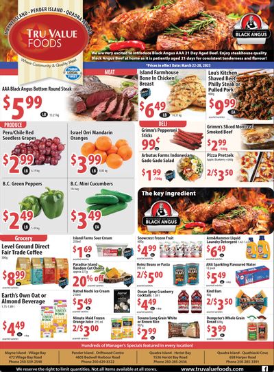 Tru Value Foods Flyer March 22 to 28