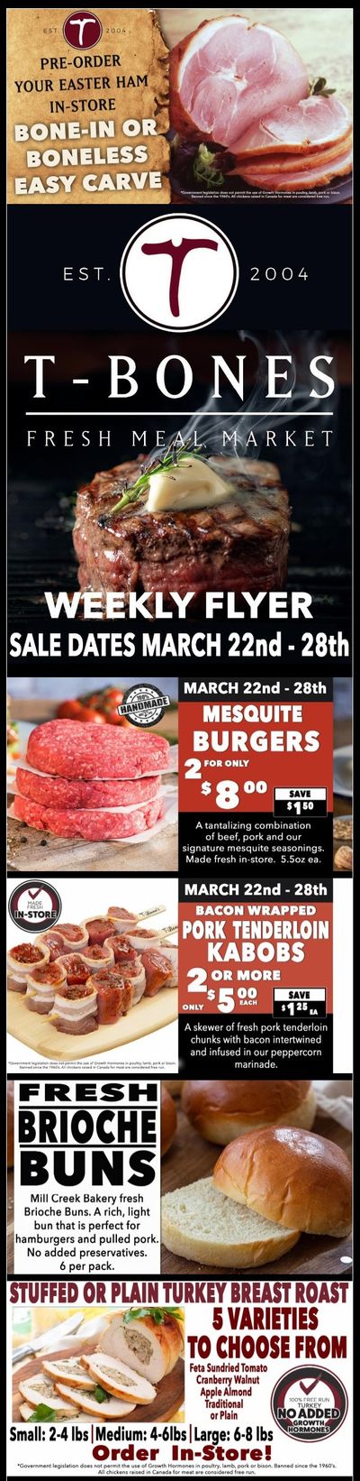 T-Bone's Flyer March 22 to 28