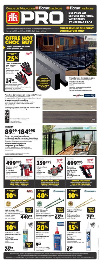 Home Hardware Building Centre (QC) Flyer March 23 to 29
