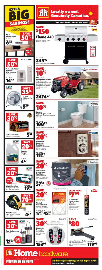 Home Hardware (Atlantic) Flyer March 23 to 29