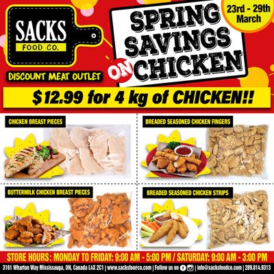 Sacks Food Co. Flyer March 23 to 29