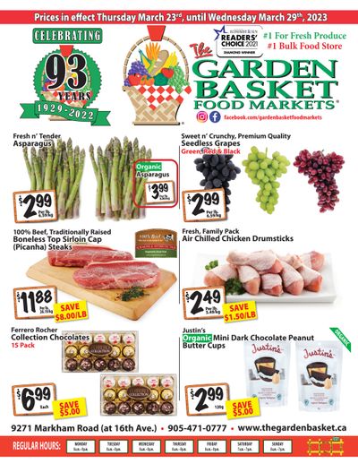 The Garden Basket Flyer March 23 to 29