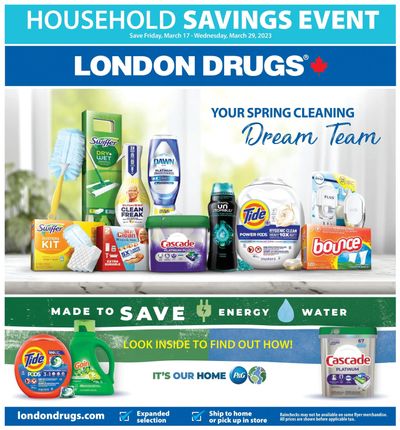 London Drugs Household Savings Event Flyer March 17 to 29