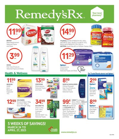 Remedy's RX Flyer March 24 to April 27