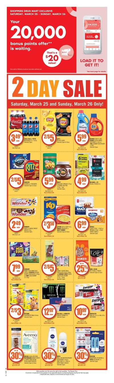Shoppers Drug Mart (ON) Flyer March 25 to 31