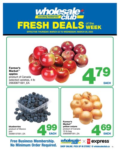 Wholesale Club (Atlantic) Fresh Deals of the Week Flyer March 23 to 29