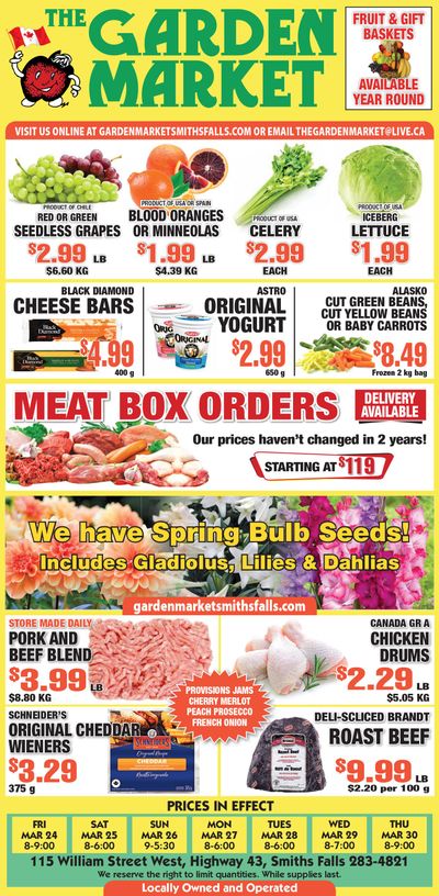The Garden Market Flyer March 24 to 30