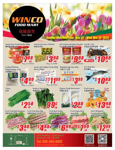 WinCo Food Mart (HWY 7) Flyer March 23 to 29