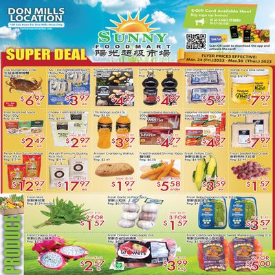 Sunny Foodmart (Don Mills) Flyer March 24 to 30 Sunny Foodmart (Don Mills) Flyer March 24 to 30