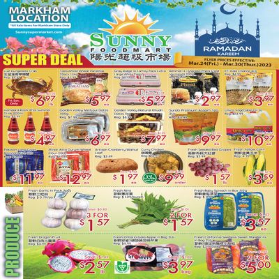 Sunny Foodmart (Markham) Flyer March 24 to 30