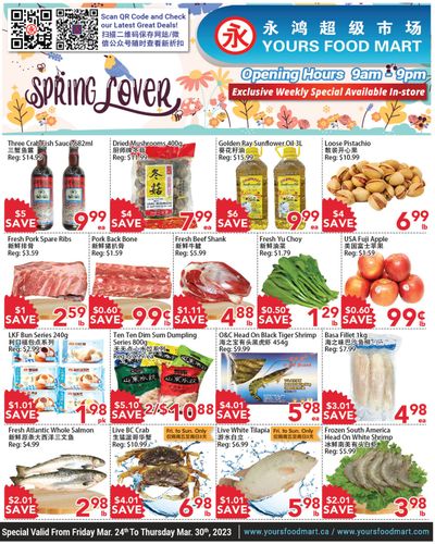 Yours Food Mart Flyer March 24 to 30