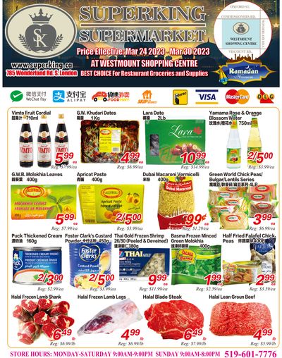 Superking Supermarket (London) Flyer March 24 to 30