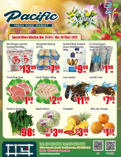 Pacific Fresh Food Market (North York) Flyer March 24 to 30