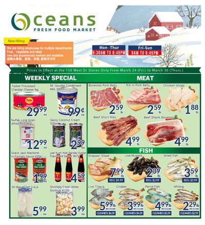 Oceans Fresh Food Market (West Dr., Brampton) Flyer March 24 to 30