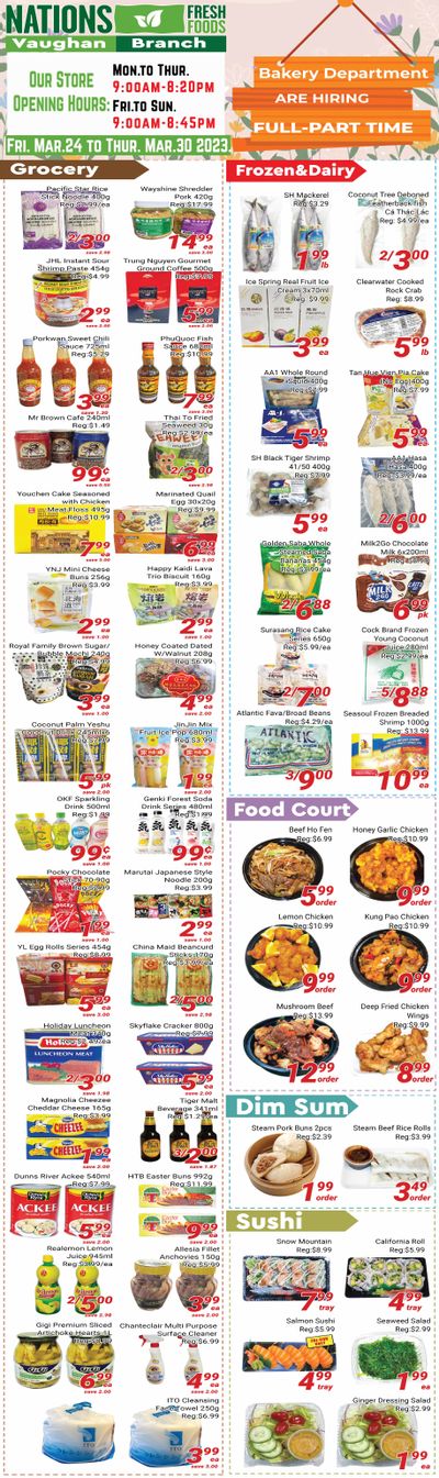 Nations Fresh Foods (Vaughan) Flyer March 24 to 30