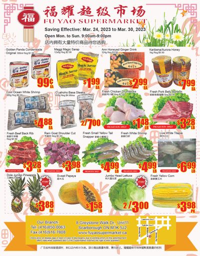 Fu Yao Supermarket Flyer March 24 to 30
