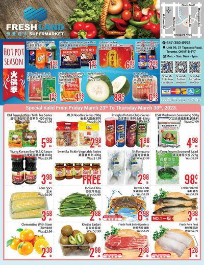 FreshLand Supermarket Flyer March 24 to 30