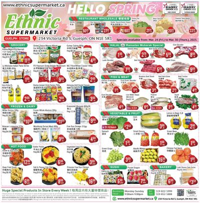 Ethnic Supermarket (Guelph) Flyer March 24 to 30